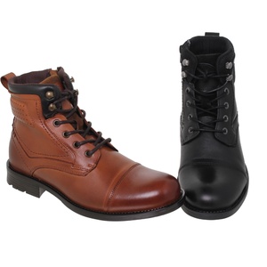 Botas Moteras Hombre, Johnny Bulls Original 7828 negra